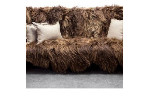 Long Wool Sofa – Американский дуб и исландская овчина