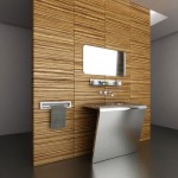 Итальянская мебель для ванной; сталь, стекло и лучшие породы дерева