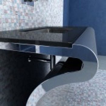 Итальянская мебель для ванной; сталь, стекло и лучшие породы дерева
