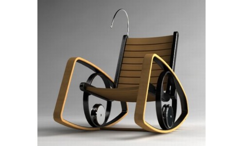 Современное кресло-качалка с LED подсветкой