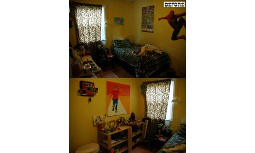 Ремонт детской комнаты, до и после