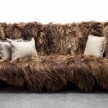 Long Wool Sofa – Американский дуб и исландская овчина
