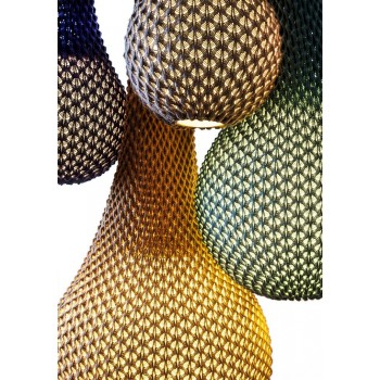 Ариэль Цукерман и его вязанные лампы в виде кокона