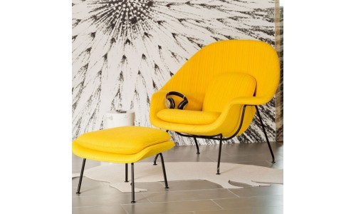 Неожиданное жёлтое кресло в интерьере; 10 примеров с фото