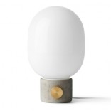 JWDA матовая лампа-яйцо на основании из декоративного бетона