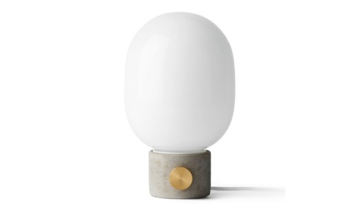 JWDA матовая лампа-яйцо на основании из декоративного бетона