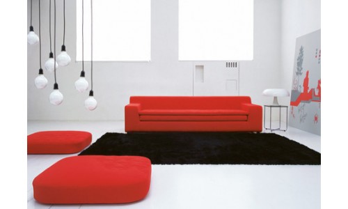 Современный диван: стеганая текстура на 3d поверхности