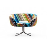 Ретро-современное кресло Каппеллини - многоцветный поворотный стул