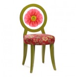 Современные стулья с напечатанным цветочным дизайном