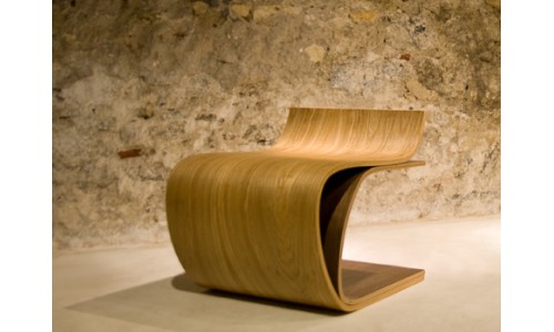 Минималистская деревянная мебель - кресло Лист
