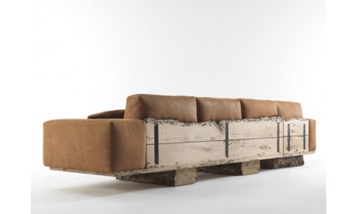 Деревянный диван Юта в стиле Кантри