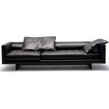 Большой кожаный диван-кровать от Swan дизайнера Роберто Паломбо