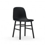 Форма стула: Дуб с черным лаком