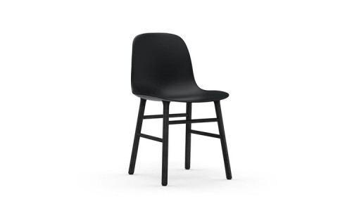 Форма стула: Дуб с черным лаком