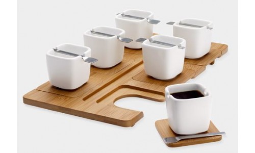 Набор квадратных чашек для кофе