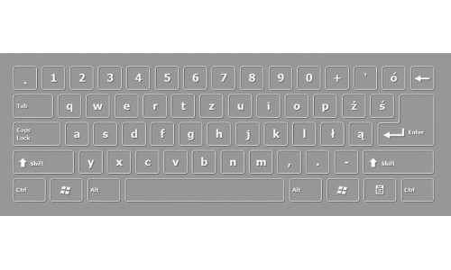 Polski ekranie klawiatury Polish Keyboard Layout