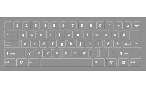Slovenska tipkovnica Slovenian Screen Keyboard