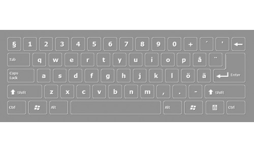 Svenska på skärmen tangentbord Swedish On-screen Keyboard