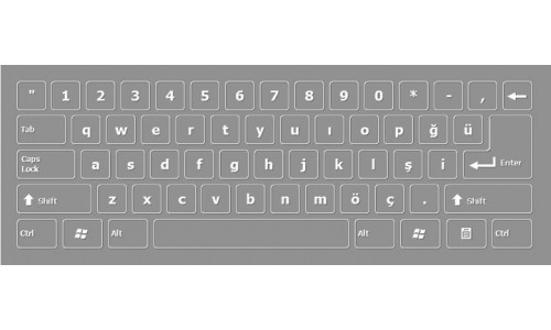 Türkçe ekran klavyesi Turkish Screen Keyboard