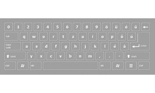 Magyar billentyűzettel Hungarian Screen Keyboard