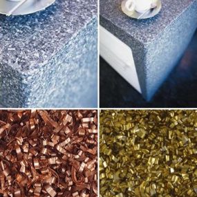 Alkemi Recycled Countertops из обновленных материалов - зеленый и красивый