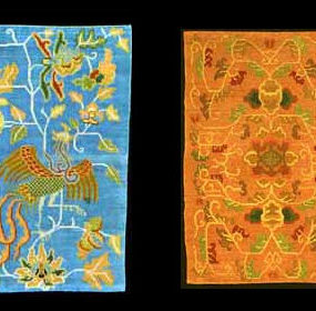 Тонкие тибетских ковры Бесконечного Узел Rug Company - подлинные ковры Лхасы
