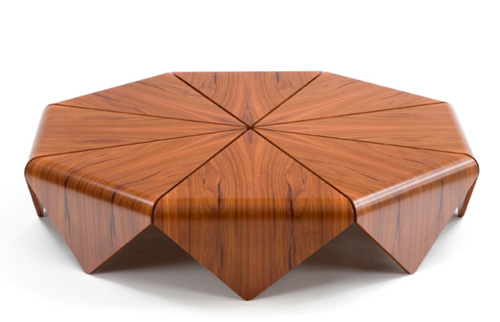 etelinteriores coffe table petalas 1 Современный ручной деревянный стол ручной работы Etel - Petalas