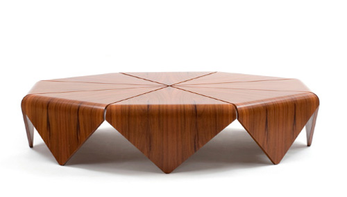 etelinteriores coffe table petalas 2 Современный деревянный стол ручной работы Etel - Petalas