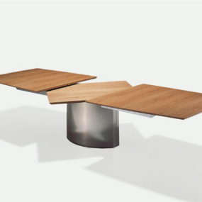 Обеденный стол для небольших пространств: расширяемый Адлер от Draenert