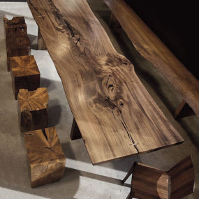 Современная мебель из массивной древесины из мебели Hudson, в Claro Walnut