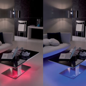 Светодиодные подсвеченные таблицы от Ozzio - LED Lit Tables e-Motion and Flat