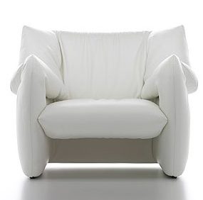 Modern Leather Armchair – designer chair by Tokujin Yoshioka