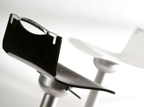 ozzio барный стул chuf металлический табурет из Ozzio превращается в обеденный стул