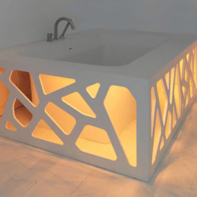 Уникальные дизайнерские решения для ванной комнаты - необычная ванная комната Origami от Stocco