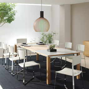 Устойчивый Лидирующий Мебель Team 7 - новый журнальный столик Lift, Riletto кровать, стул и Lux Cubus InMotion сервант