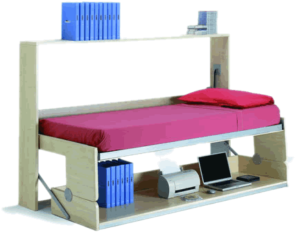 Раскладная подъемная кровать -рабочее место для школьника подростка