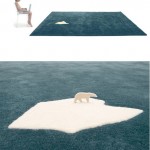 Детский ковер Белый медведь на льдине