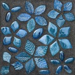 Мозаичная плитка в голубой гамме