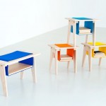 Разноцветная мебель для детей и взрослых