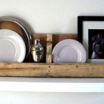 Полки для кухни из деревянных паллет