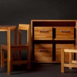 Набор деревянной мебели с рабочим столом