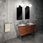 Итальянский дизайн, мебель для ванной из металла