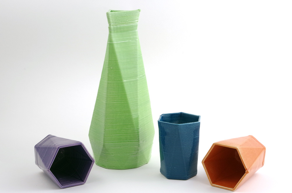3d вазы, напечатанные на принтере из керамики