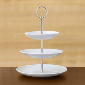 3 Tier Pastry Stand - Большой белый десертный сервер от Certery Barn