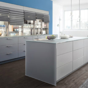 Contemporary Leicht Kitchen Features Cabinet Shutters