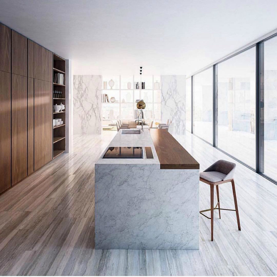 Open cabinet tableware storage