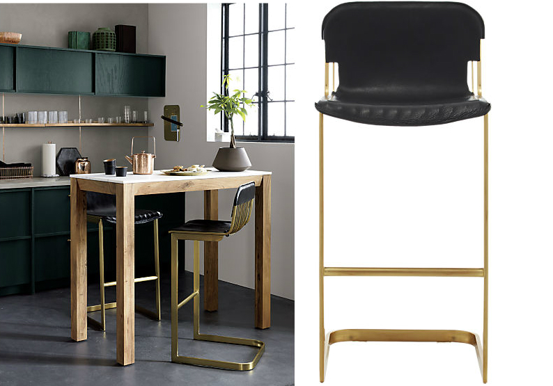 Rake Brass Bar Stool