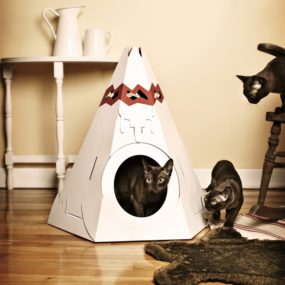 Индеец Teepee от Loyal Luxe 285x285 конструктор Cat Кровати для самых капризных кошачьих