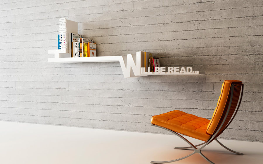 Типографская книжная полка от Meb Rure