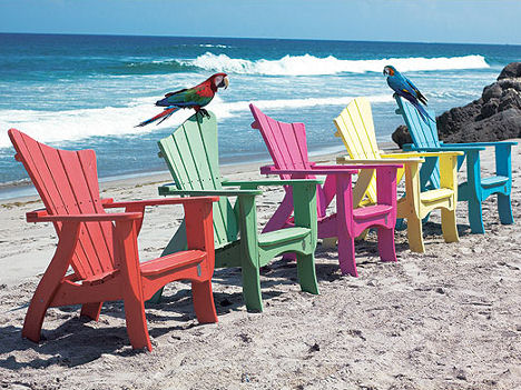адирондакские волновые стулья Adirondack Outdoor Furniture Волновая уличная коллекция